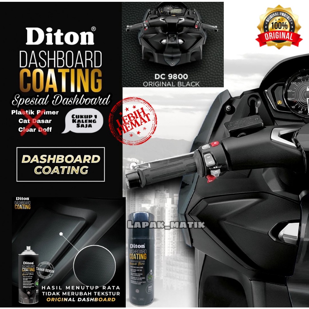 DITON DASHBOARD COATING original BLACK DC9800 pembersih dasbor dashboard Diton