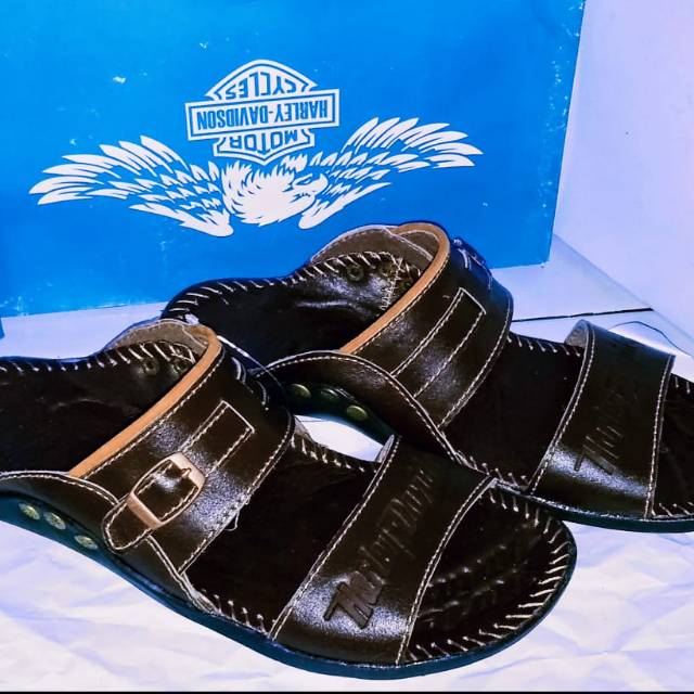 Sandal kulit Harley Davidson
