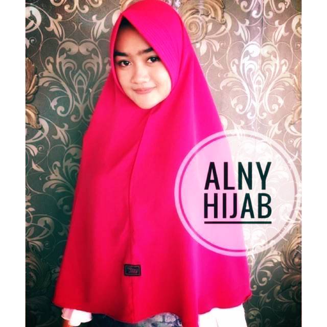 Jilbab khimar jumbo simple pet antem 80 x 110 bergo syari / syar'i instant / hijab instan wolfis