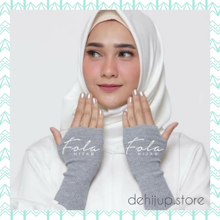 Handsock Jempol Rajut/Manset Tangan Rajut Polos/Kaos Tangan Rajutan/Fashion Muslim/Fashion Wanita