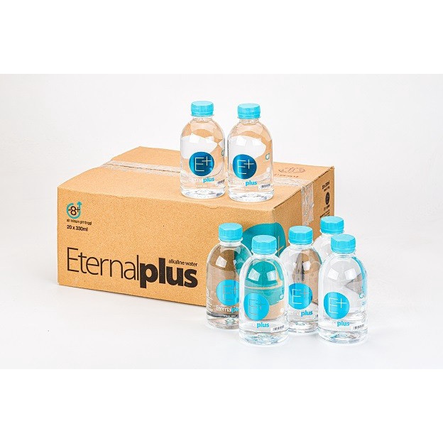 Eternal Plus Alkaline Water pH8+ / Air Mineral pH Tinggi 330ml isi 20