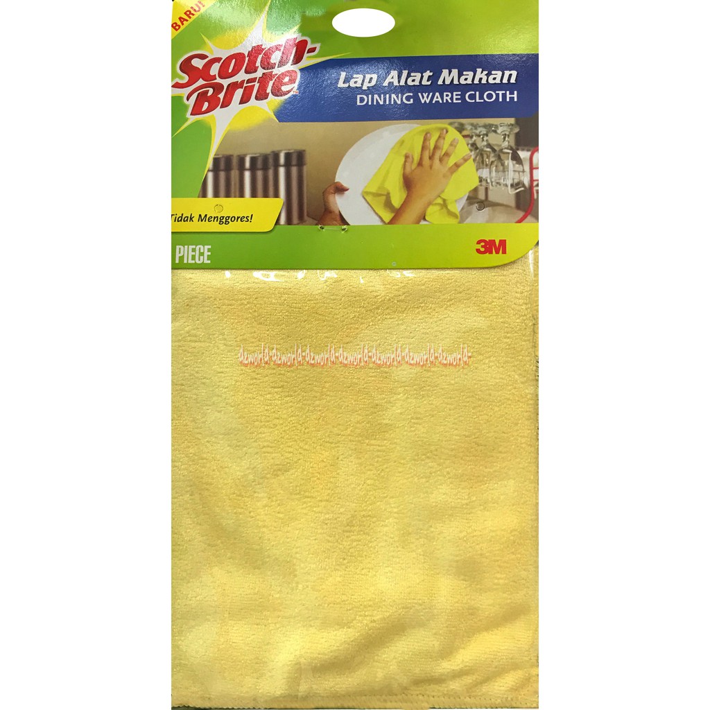 Scotch Brite Lap Alat Makan Dining Ware Cloth Tidak Menggores Peralatan