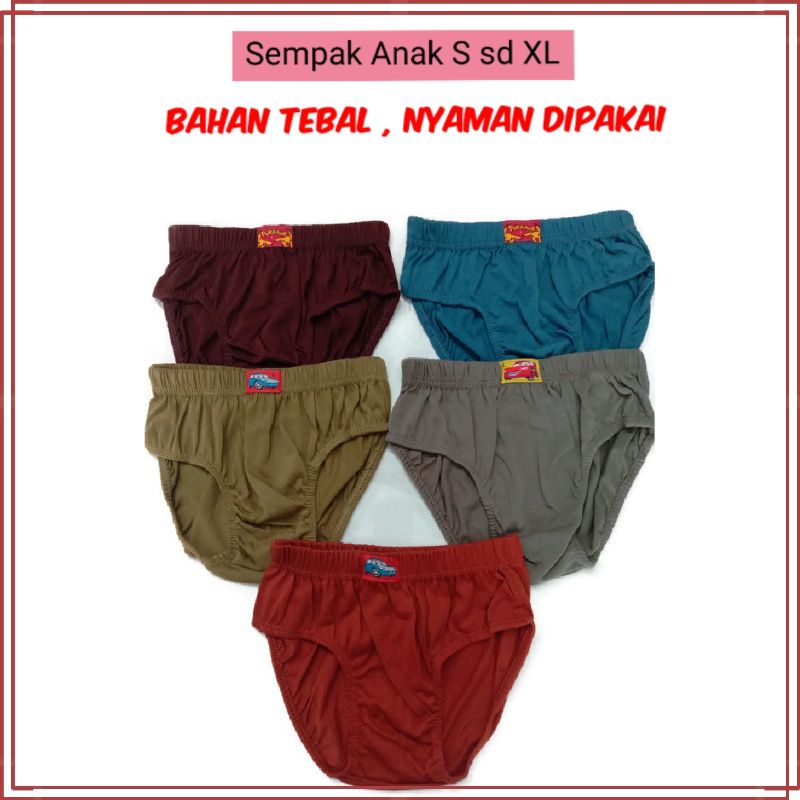 12 pcs Celana Dalam Cd Anak Laki Laki Cowok, Usia 1 sd 10 Tahun , Cd Label
