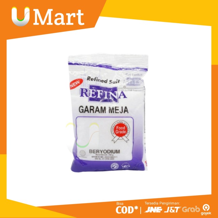 

U Mart - Garam Refina 250 gram Garem Meja Beryodium