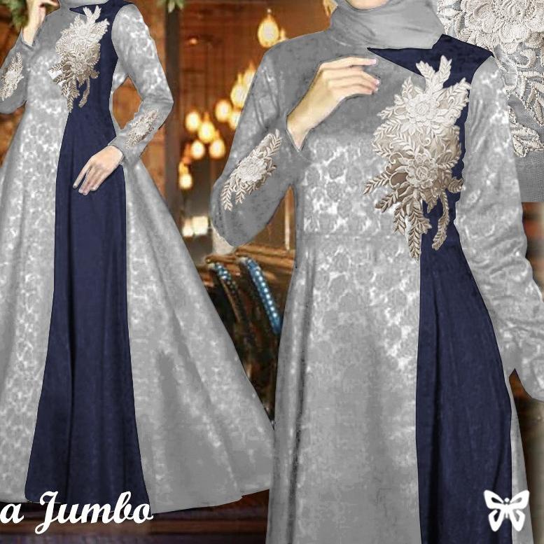 ➵ HOPYLOVY - Gamis Syari Jumbo LD 120 Terbaru Reniana ✵