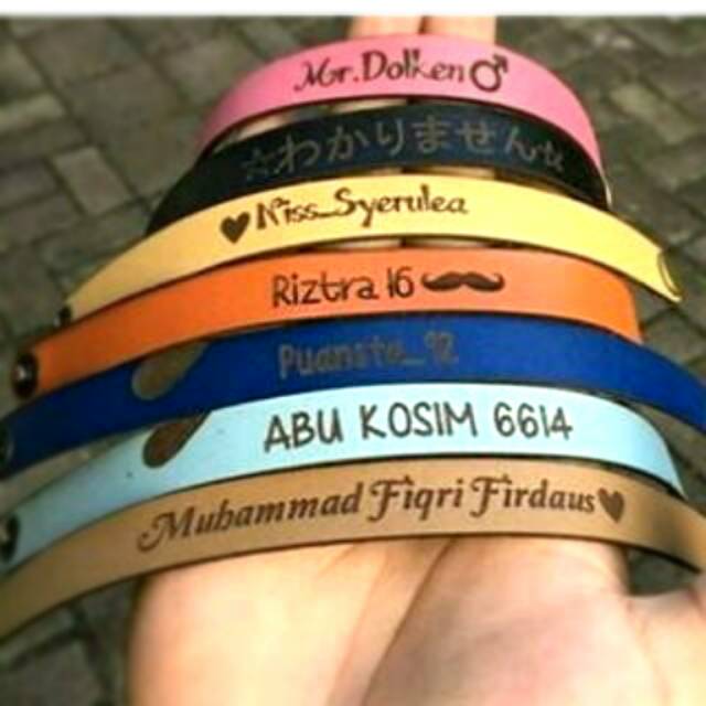Gelang Custom Kulit Asli