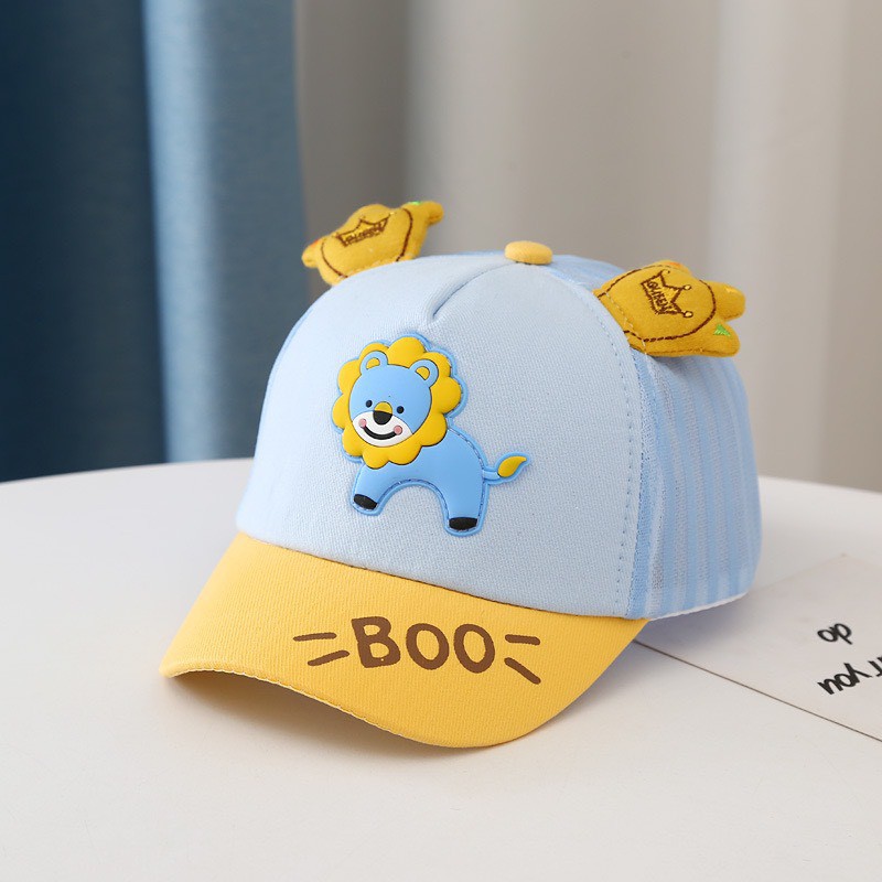 LKM219 TOPI ANAK MOTIF BERKARAKTER SINGA LION BOO TOPI FASHION BABY HAT [1KG 26PC] LITTLE KUMA-02
