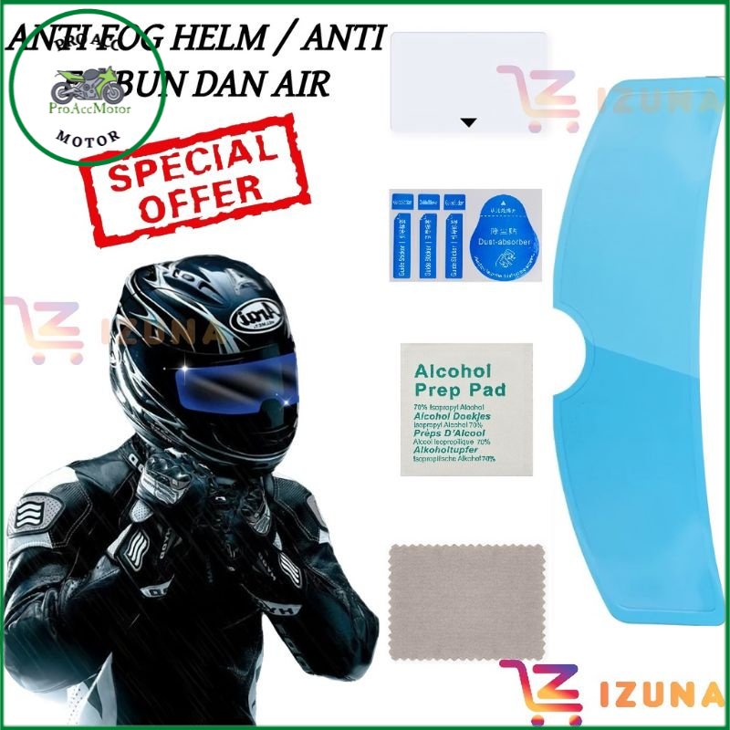 Stiker Helm Anti Air Hujan Stiker Helm Anti Embun (cod)