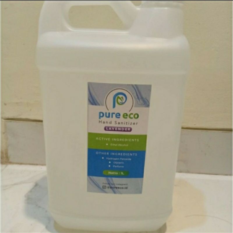 hand sanitizer 5 liter pure eco lavender food grade aman untuk anak