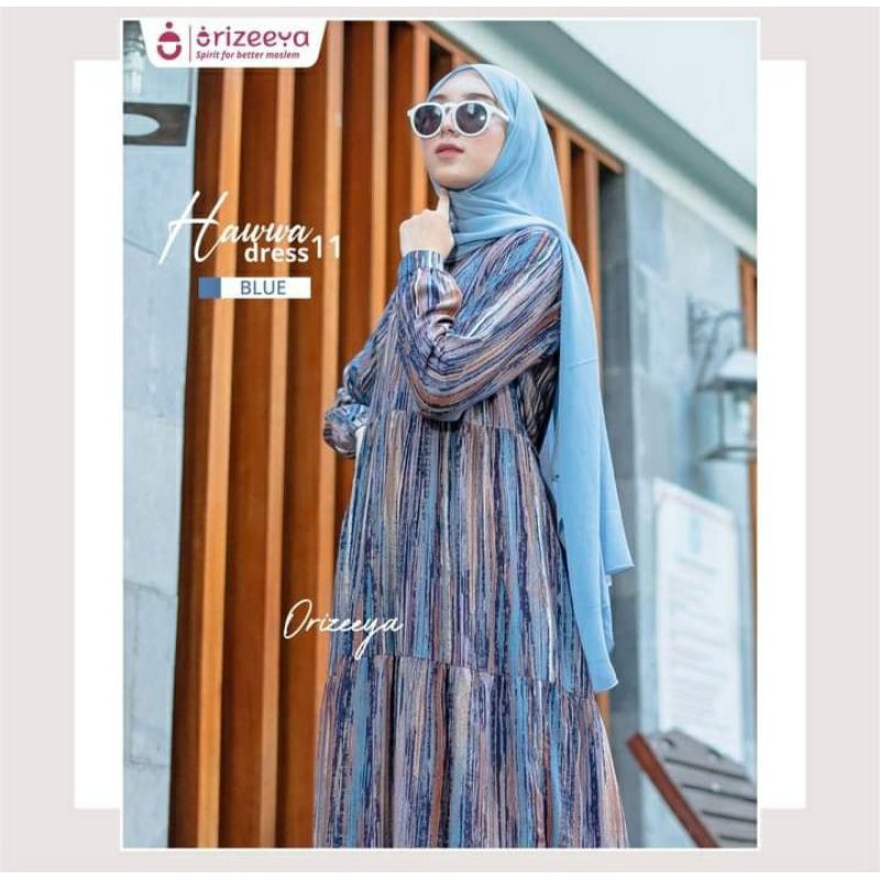 Gamis Cewek Dewasa / Orizeeya GZ Hawa Dress 11 Blue, Red