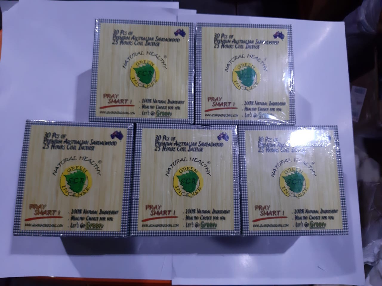 Hio Dupa Lingkar Alami Scr Ganesha 888 Premium Australian Sandalwood Cendana 25 Jam