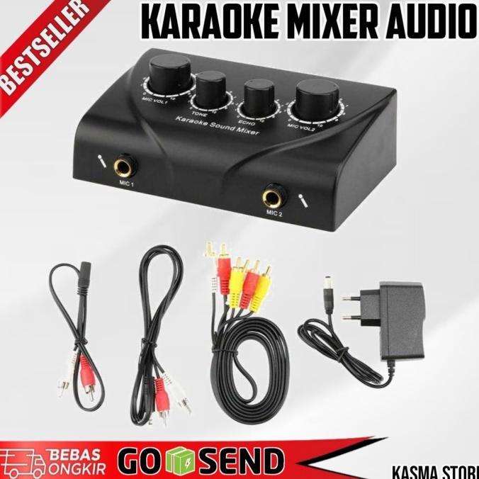 Audio Machine Karaoke Mini Portable Sound Mixer Echo Tone Audio Td-020