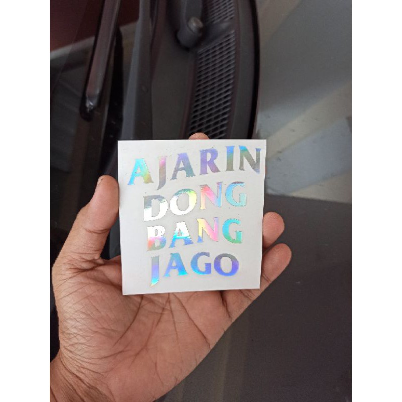 

STICKER CUTTING AJARIN DONG BANG JAGO HOLOGRAM