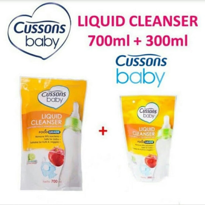 Cussons Baby Liquid Cleanser 700 + 300ml sabun pencuci botol susu