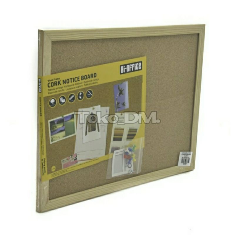 

Papan corkbord buletin Bi-silque 40x30cm