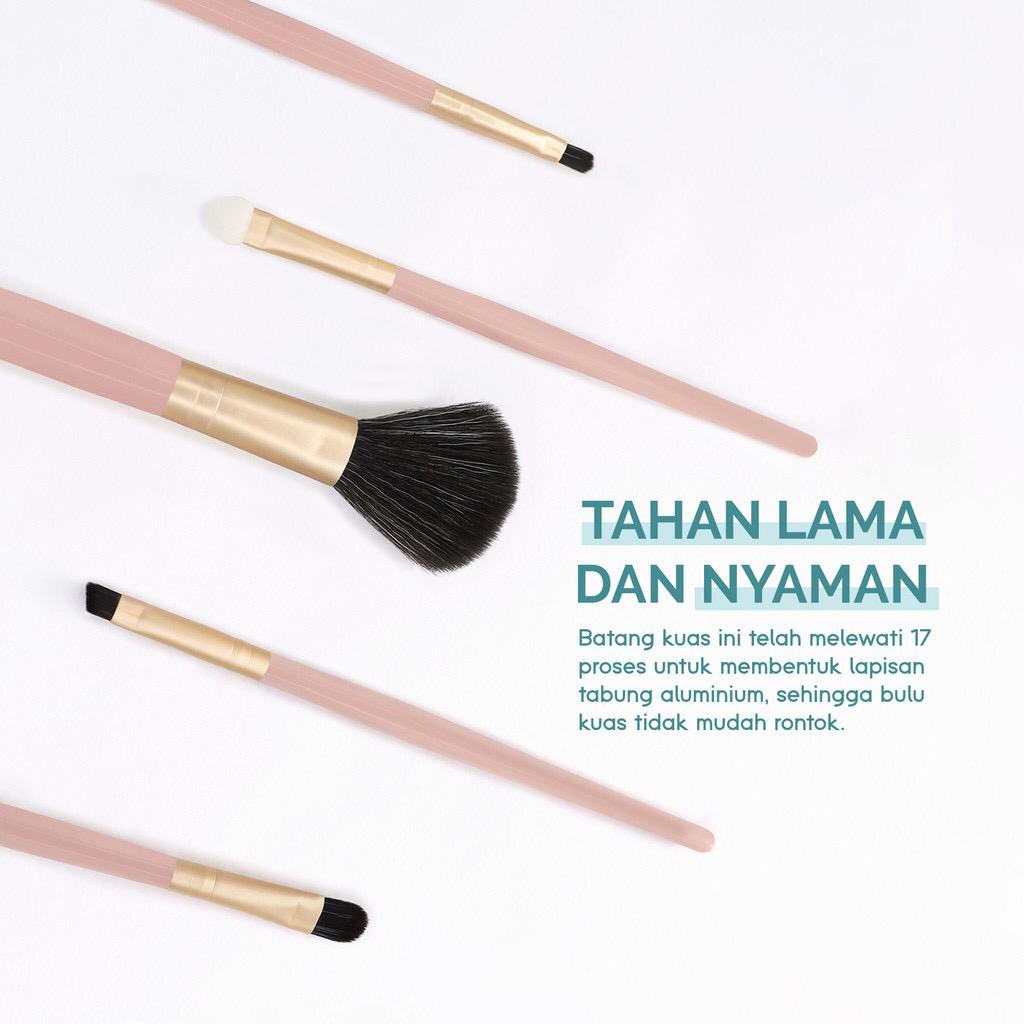 GLAMFIX Excellent Brush Set Make Up 5 Pcs _ Set Kuas Makeup | GLAM FIX Alat Kecantikan Make up by YOU