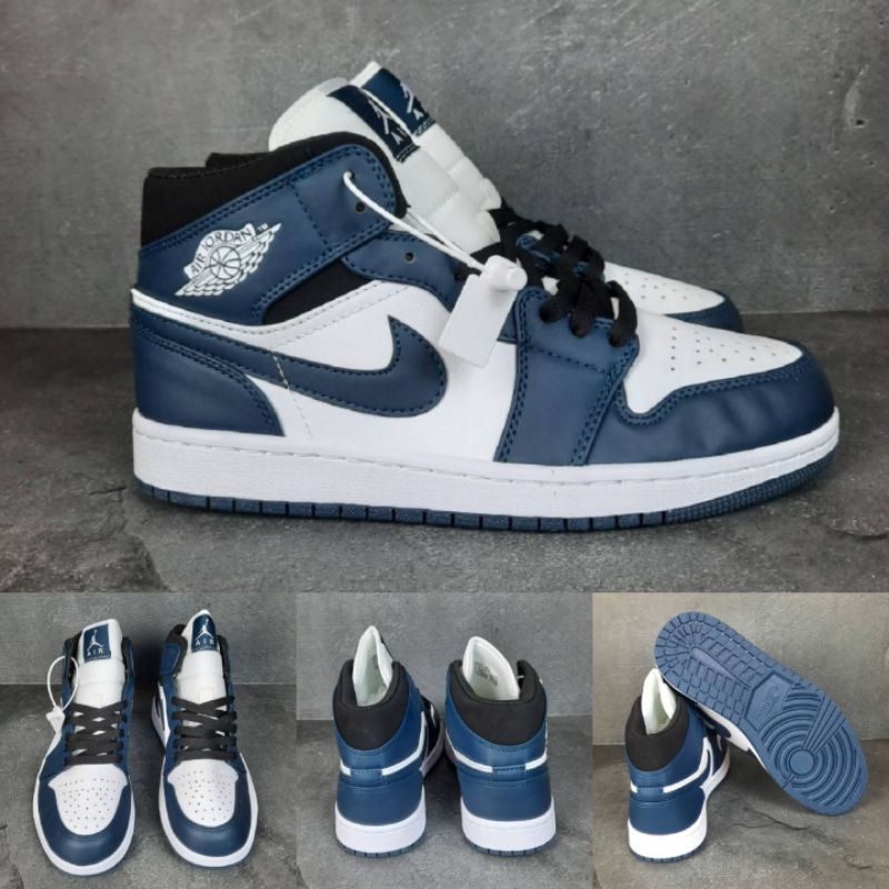 Sepatu Nike Air Jordan 1 Mid Dark Teal