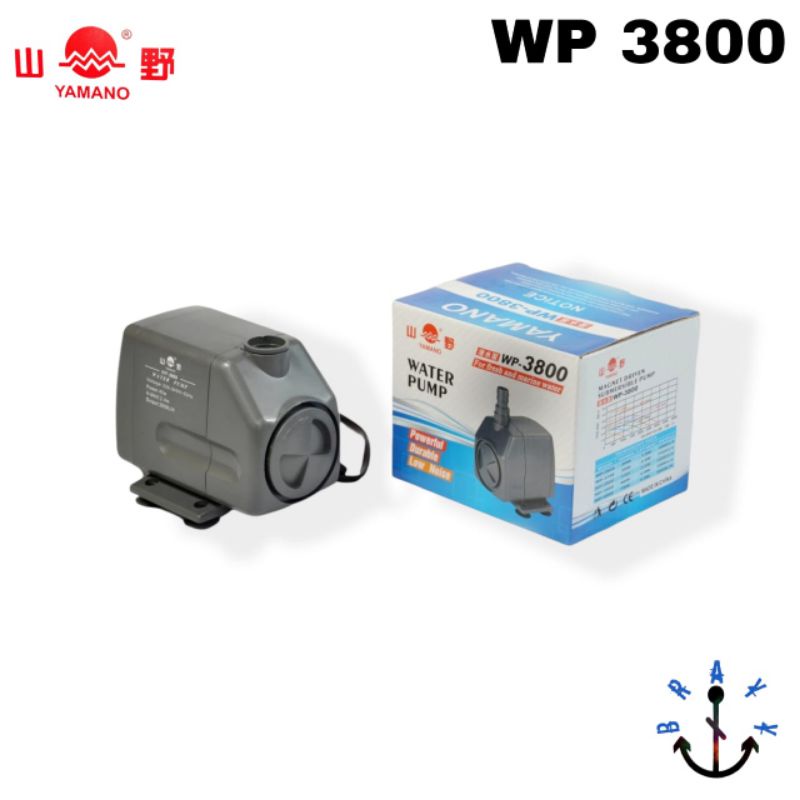 Pompa Kolam Ikan Koi 2.4Meter - Mesin Air Terjun Celup Low Watt Submersible Aquarium Water Pump Yamano WP 3800