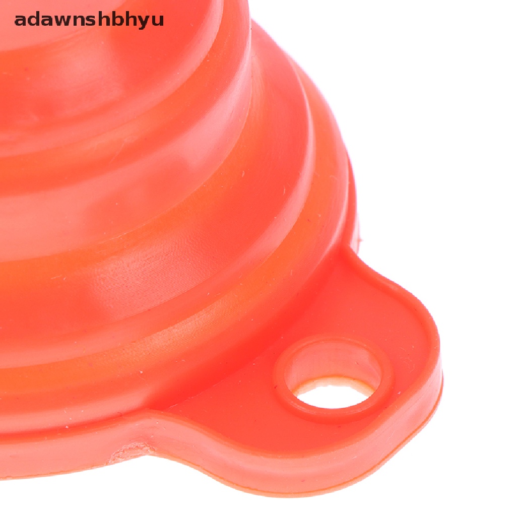 [adawnshbhyu] Collapsible Silicone Funnel Alat Transfer Isi Bensin Mobil Truk Motor.