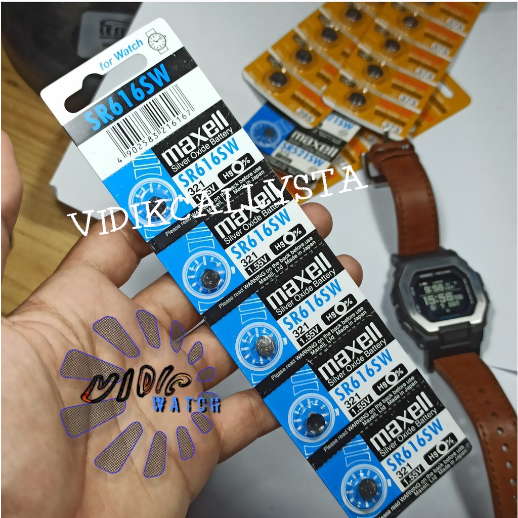 ORIGINAL BATERAI JAM TANGAN MAXEL 321 SR616SW SR 616 SW ORIGINAL BATRE BATREI BATERAI KANCING JAM TANGAN