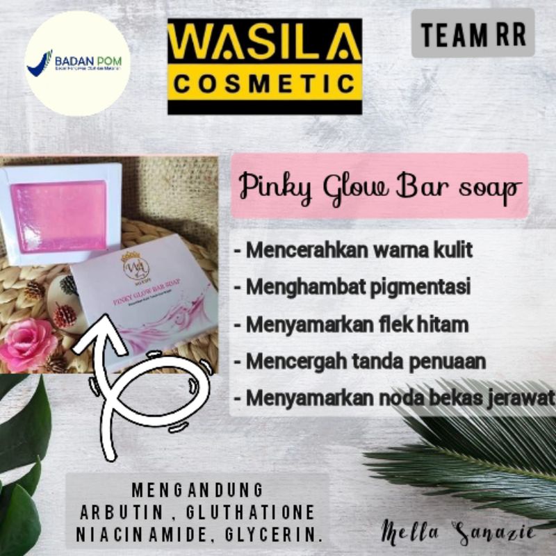 PINKY GLOW BAR SOAP (Wasila Cosmetic)