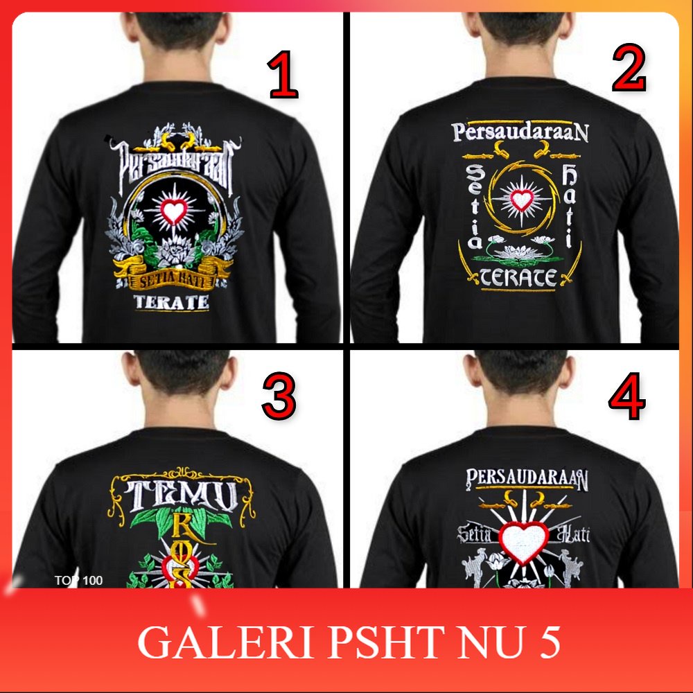 KAOS PSHT BORDIR PANJANG-KAOS PSHT SATU ABAD-KAOS PSHT DISTRO-KAOS TERATE EMAS-KAOS SH TERATE