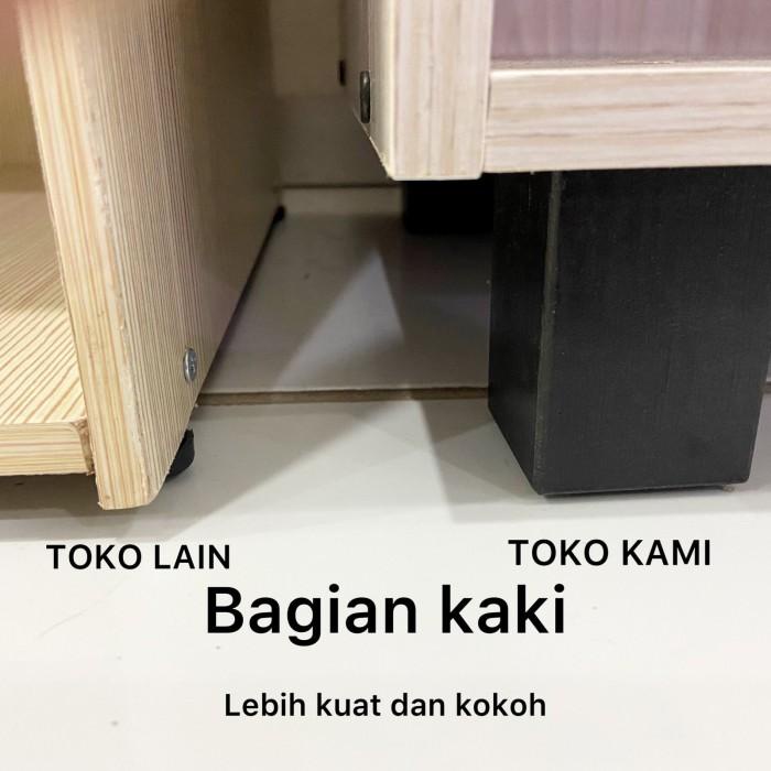 RAK SERBAGUNA KAYU PARTIKEL 2 SUSUN terlaris