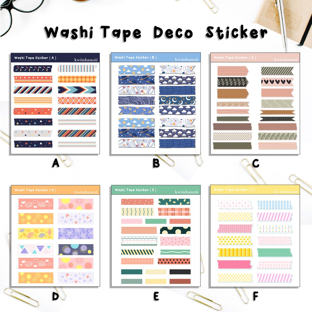 

Washi Tape Deco Sticker Planner Journal Diary Scrapbook Stiker Bulat Lingkaran Murah