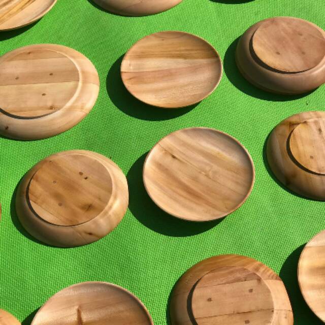 Piring Kayu 25 cm wooden plate Shopee Indonesia Piring Kayu 25 cm wooden plate Shopee Indonesia