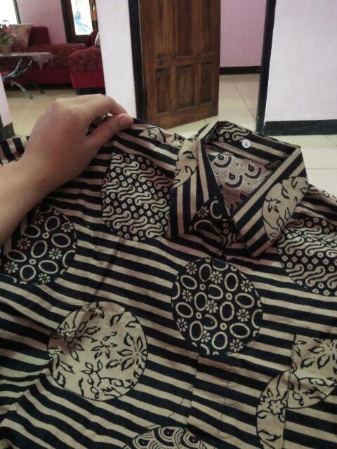 Wou Batik Couple Shofia #2 Brokat  - Couple Modern Batik Couple Sarimbit Brokat Kebaya - Bs052