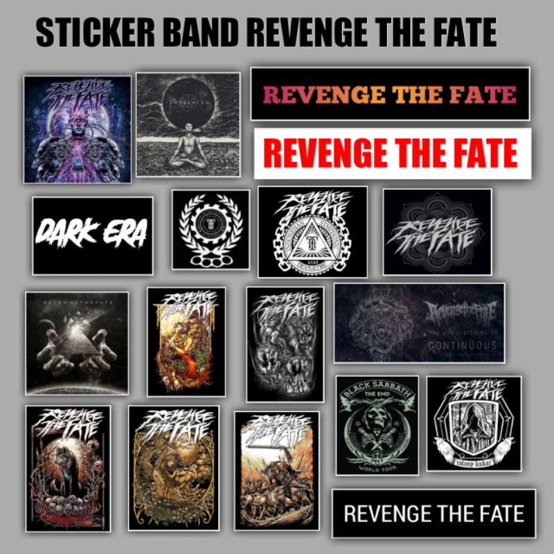 

STICKER AESTHETIC BAND REVENGE THE FATE 13-50 PCS Sticker distro