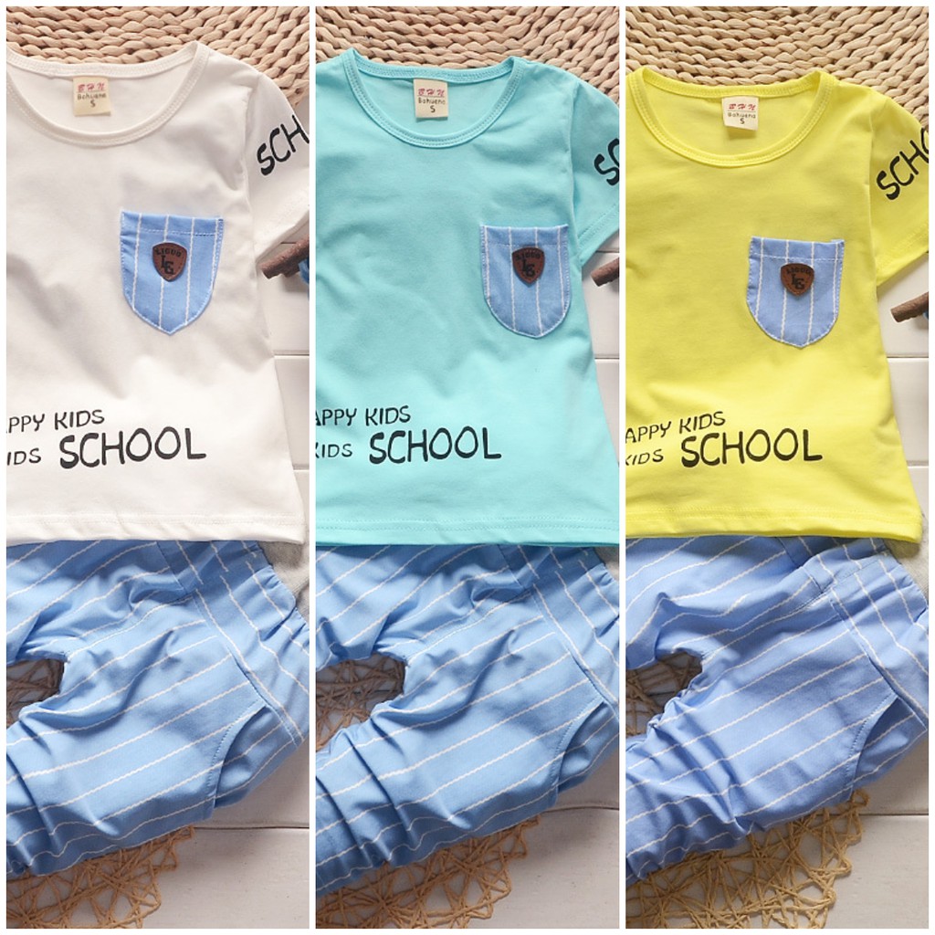 Baju Pakaian Anak Bayi Laki Cowok Perempuan Cewek Harga Murah Import BBD007