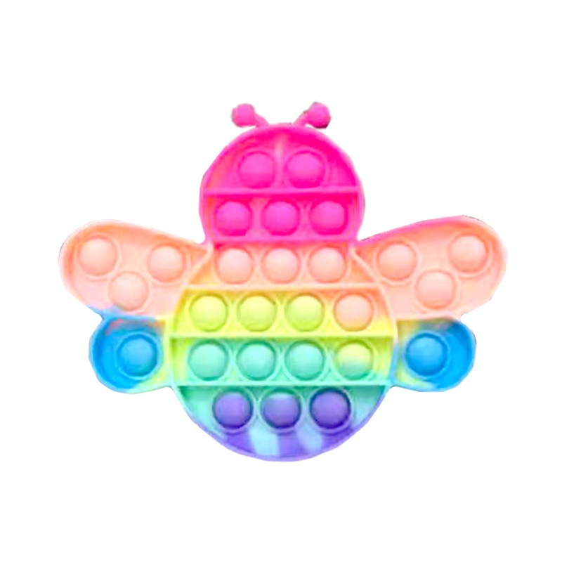 Pop it Rainbow Ready Stok Murah Popit Bubble Toy Untuk Anak Dewasa Penghilang Stres-Lebah 15cm