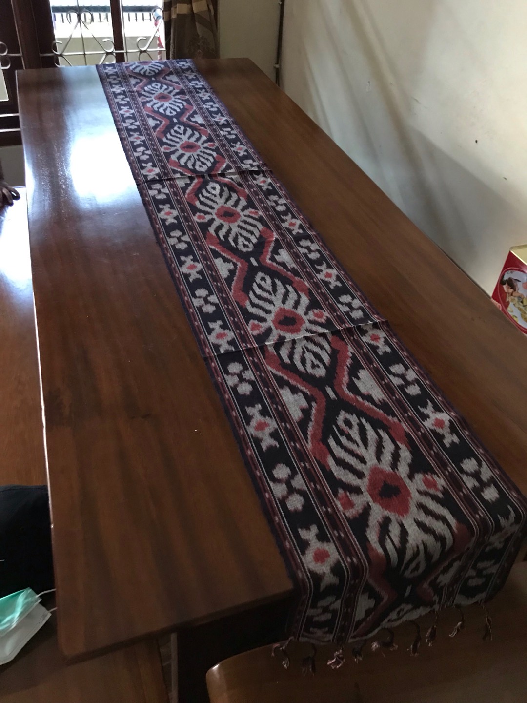 Taplak Meja Tenun Panjang Ikat Etnik Terbaru Table Cover Meja Makan Ruang Tamu Cafe Hotel