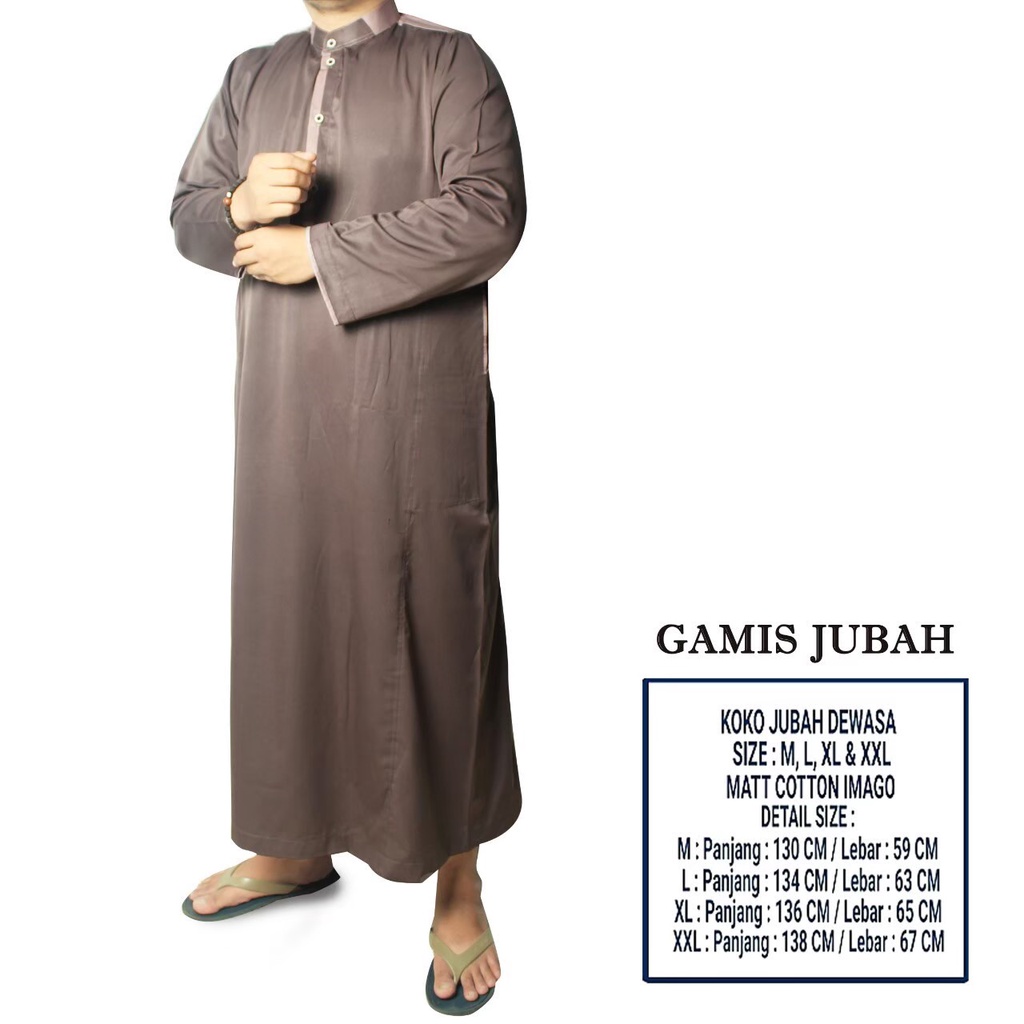 Koko Jubah Dewasa/ Jubah Pria Remaja Dewasa Pakistan/ Gamis pria Busana Muslim Lengan panjang /Jubah Pria Premium [cod]