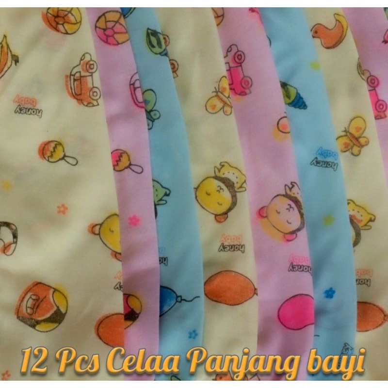 Celana panjang bayi isi 1 lusin