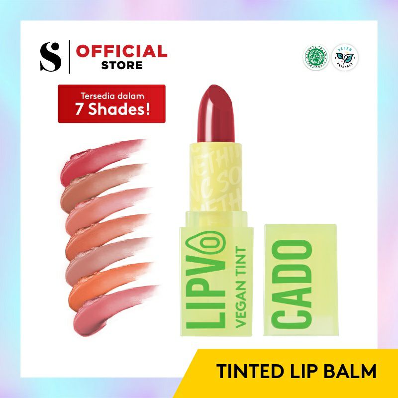 SOMETHINC LIPVOCADO Vegan Lip Treatment Tint - Lip Balm Warna - 4gr