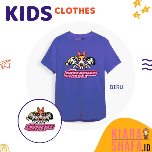 Kiarashafa - Baju Anak / Kaos Anak Powerpuff Girl