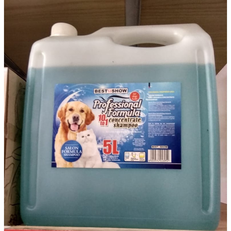 Shampoo Best In Show Salon Formula 5 Liter Anjing Kucing Bis Salon Formula 5 Liter Shopee Indonesia