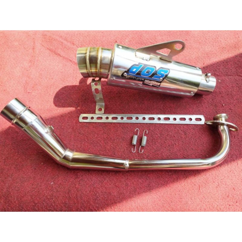 Knalpot Racing DOS Mio Karbu Mio Sporty Mio Smile Mio Soul Karbu