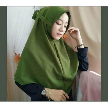 Bergo Maryam Sarah Lipit | Hijab Kerudung Jilbab Instan Instant