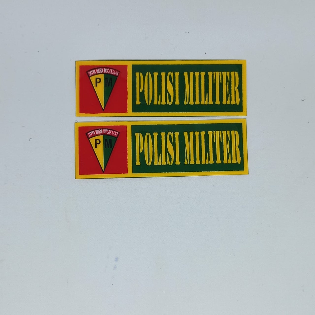 

Sticker PM - Sticker Polisi Militer Kecil Sepasang