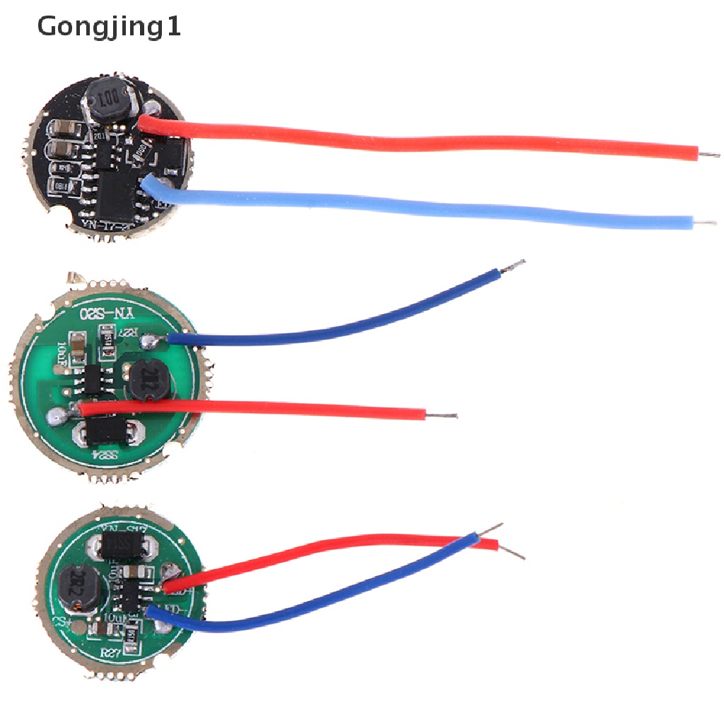 Gongjing1 1Pc Driver Lampu Senter LED 3W 17mm / 20mm DC3.7V 1 Mode 5 Mode