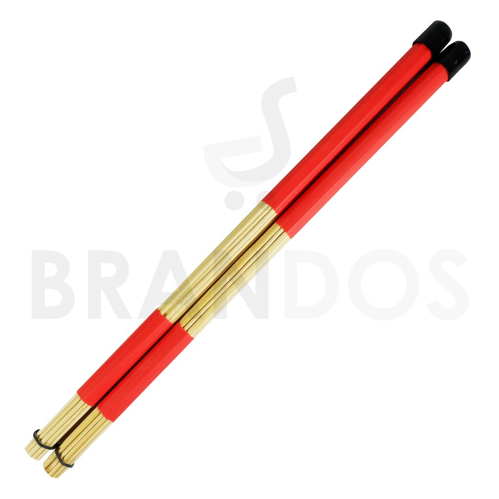 Stick Drum Brush Rod Dowel Rute Lidi Bambu STKD-22 Merah