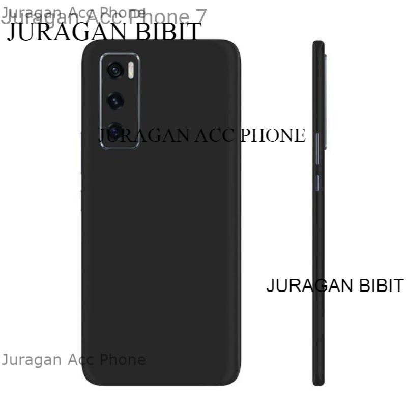 Soft Case Blackmatte Vivo V20 SE Casing Silikon  Black Matte Hitam Polos Vivo V20 SE Termurah Origin