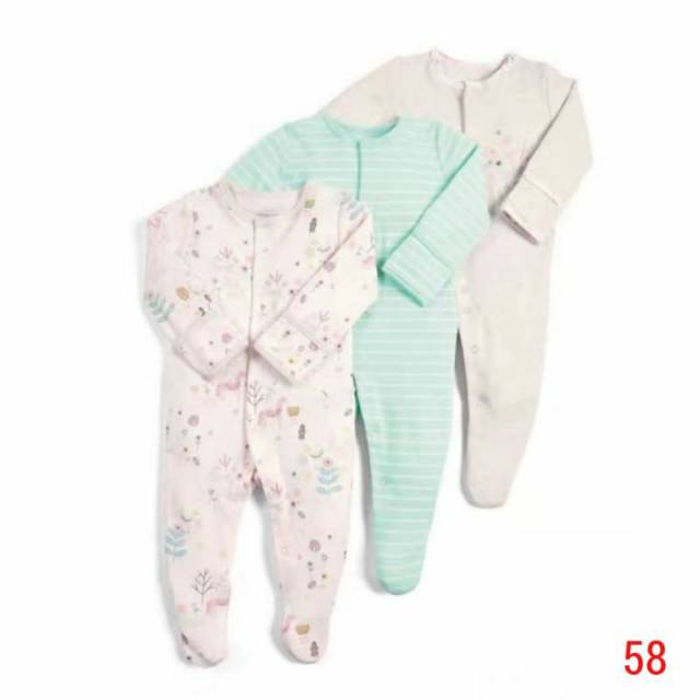 Mamas&amp;papas sleepsuit 3in1/ sleepsuit bayi import/ baju tidur bayi/ mamas papas