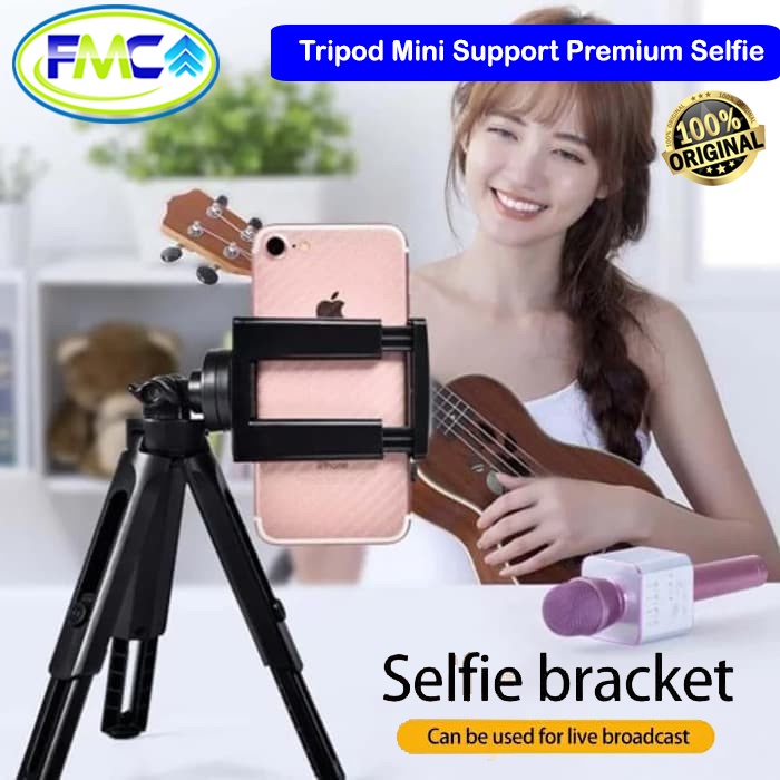 Tripod Mini Support HP Handphone Murah Stand Holder Foto Selfie Video Universal U Hold 360 Rotation Bagus Praktis