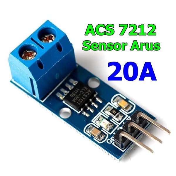 sensor arus ACS712 range 20A module current sensor module