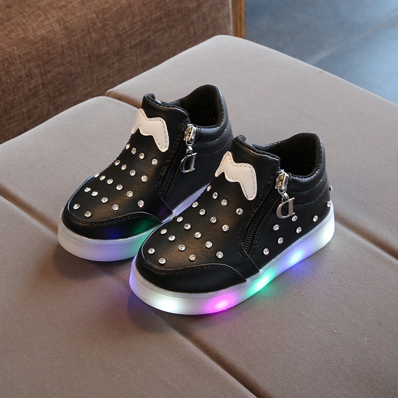 Sepatu boots anak perempuan import LED IMP-1R4