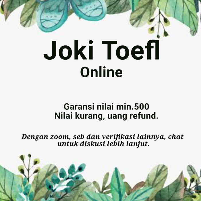 ✨COD✨ Joki Toefl Online